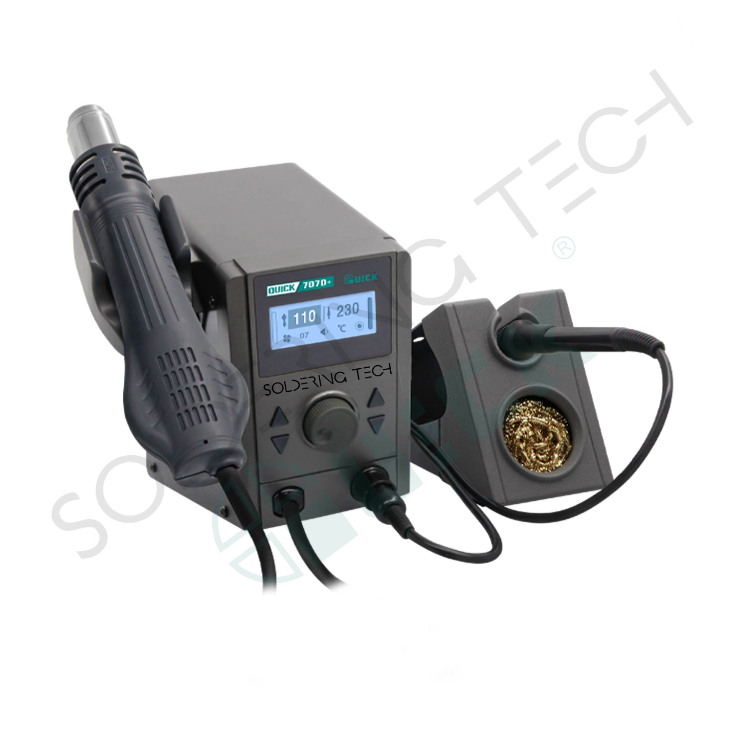 quick 707d+ soldering station 2 in 1 smd rework station