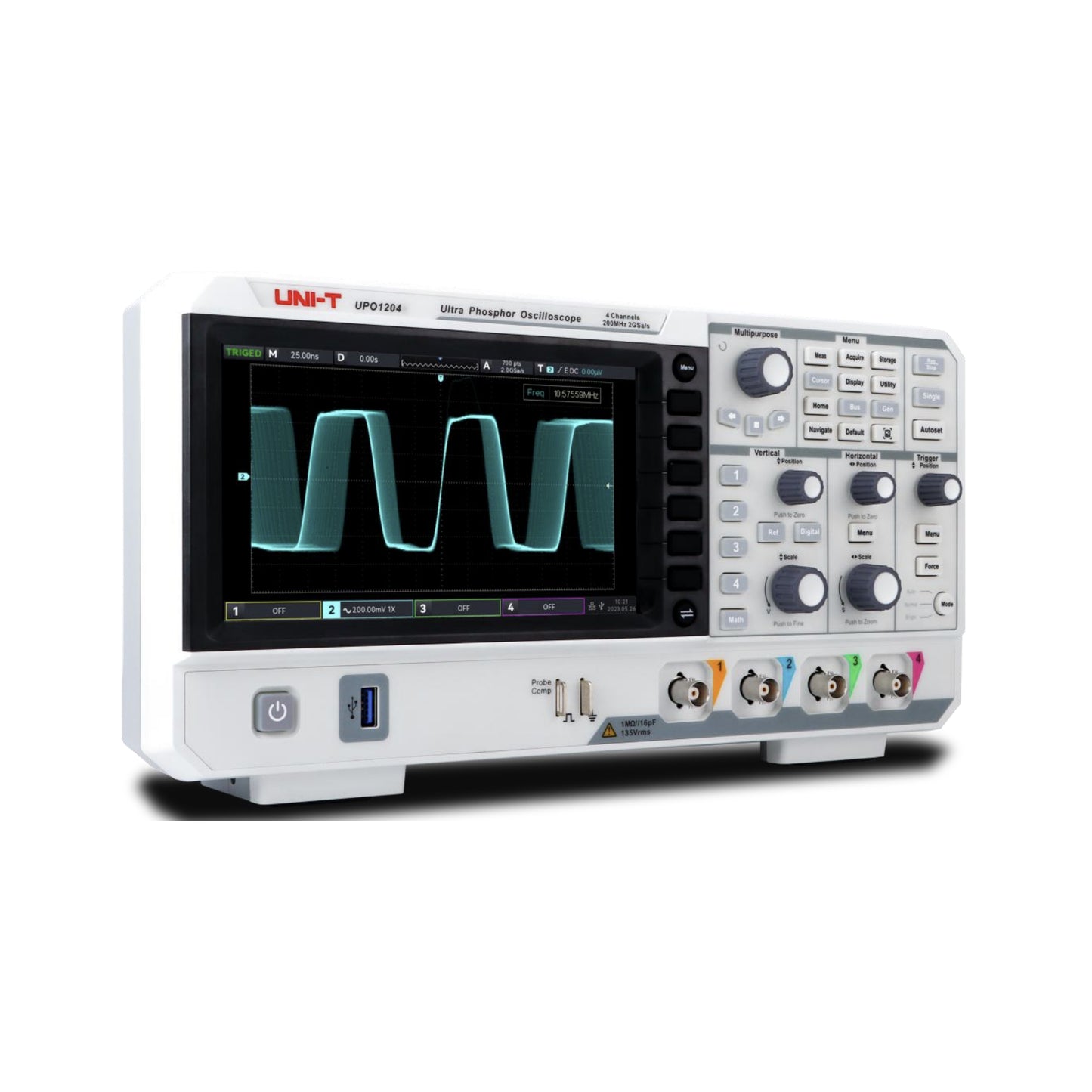 UNI-T UPO1204 200 MHz 4 Channel DSO
