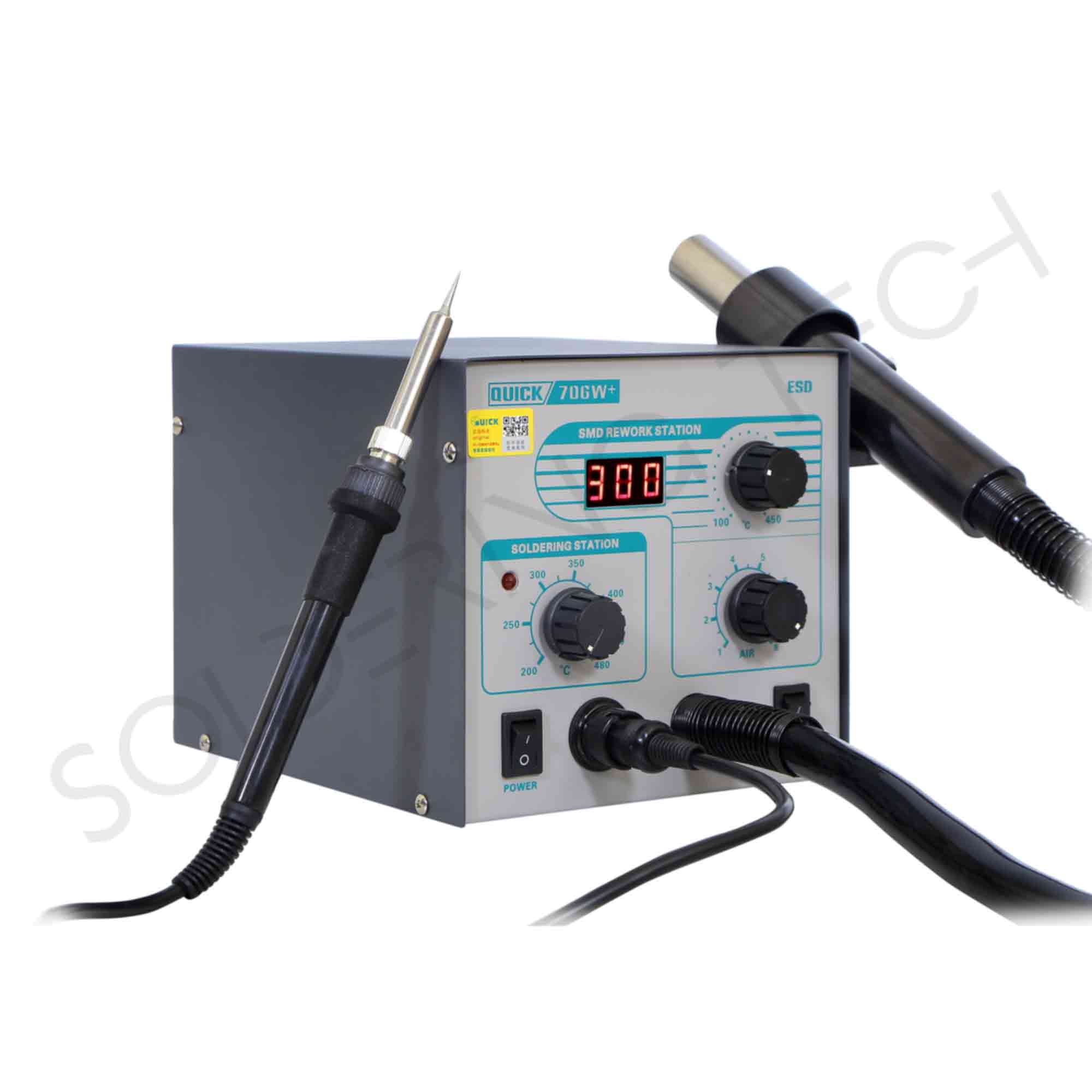 QUICK 706W+ SMD rework system 2 in 1 580W – soldering-tech